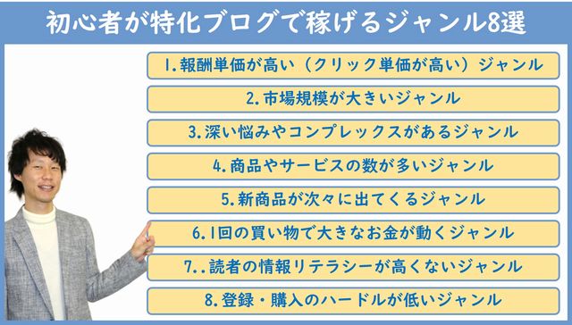 初心者が稼げる特化ブログジャンル