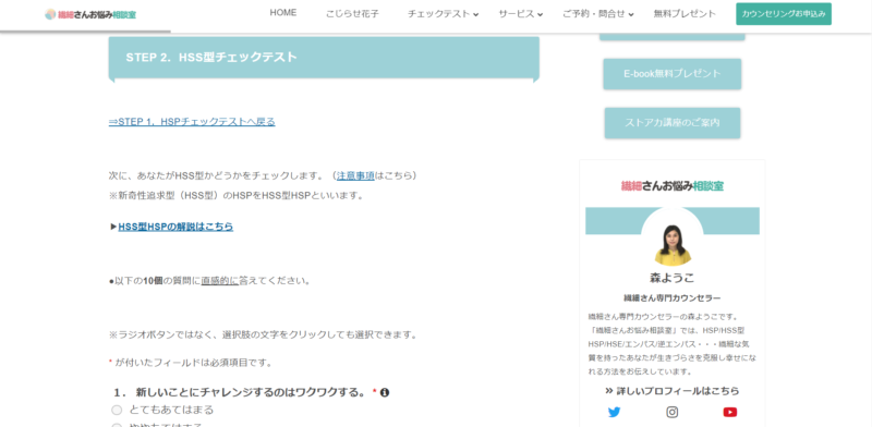 HSS型チェックテスト