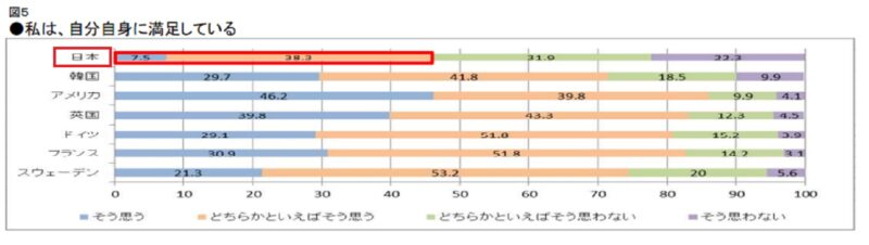 自己肯定感の調査