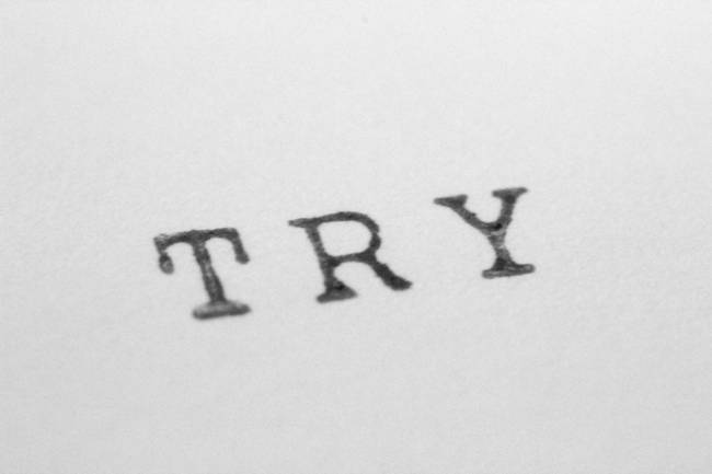 すぐにトライする