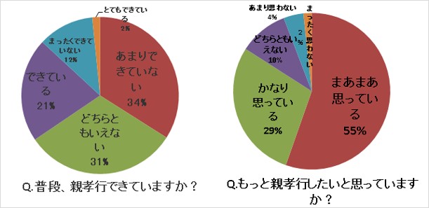 「親孝行&母の日について」のアンケート